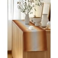 thumbnail image 5 of Table Runner 72 Inches Long for Kitchen Dining, Dark Burnt Orange Ombre Dresser Scarf Farmhouse, Dining Table Decorations for Wedding/Parties, Modern Grey Gradient Farmhouse Art 13 x 72 In, 5 of 8