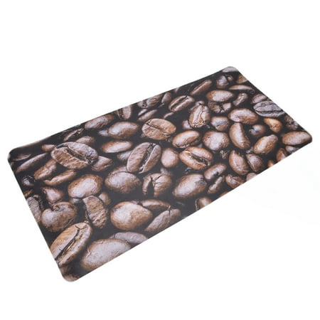 Desk Pad PU Leather Thickening Mouse Pad Waterproof Non Slip Anti Scald No Odor Interesting Coffee Bean Printing For Office For Learning For Home