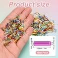thumbnail image 3 of Uxcell 1800-Pack Cuentas Bugle, Cuentas de Vidrio de Tubo de Bordado de 2x7mm para Manualidades DIY/Pulseras/Collares Rojo Rosa, 3 of 7