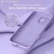 thumbnail image 5 of Funda de Silicona Premium, Forro de Microfibra Suave, para iPhone 16 Pro de 6.3 Pulgadas, Morado Claro, 5 of 7