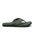 thumbnail image 2 of Sanuk Fraid Not Grey Slip On Rounded Open Toe Comfort Flip-Flop Sandals (Charcoal, 6), 2 of 6