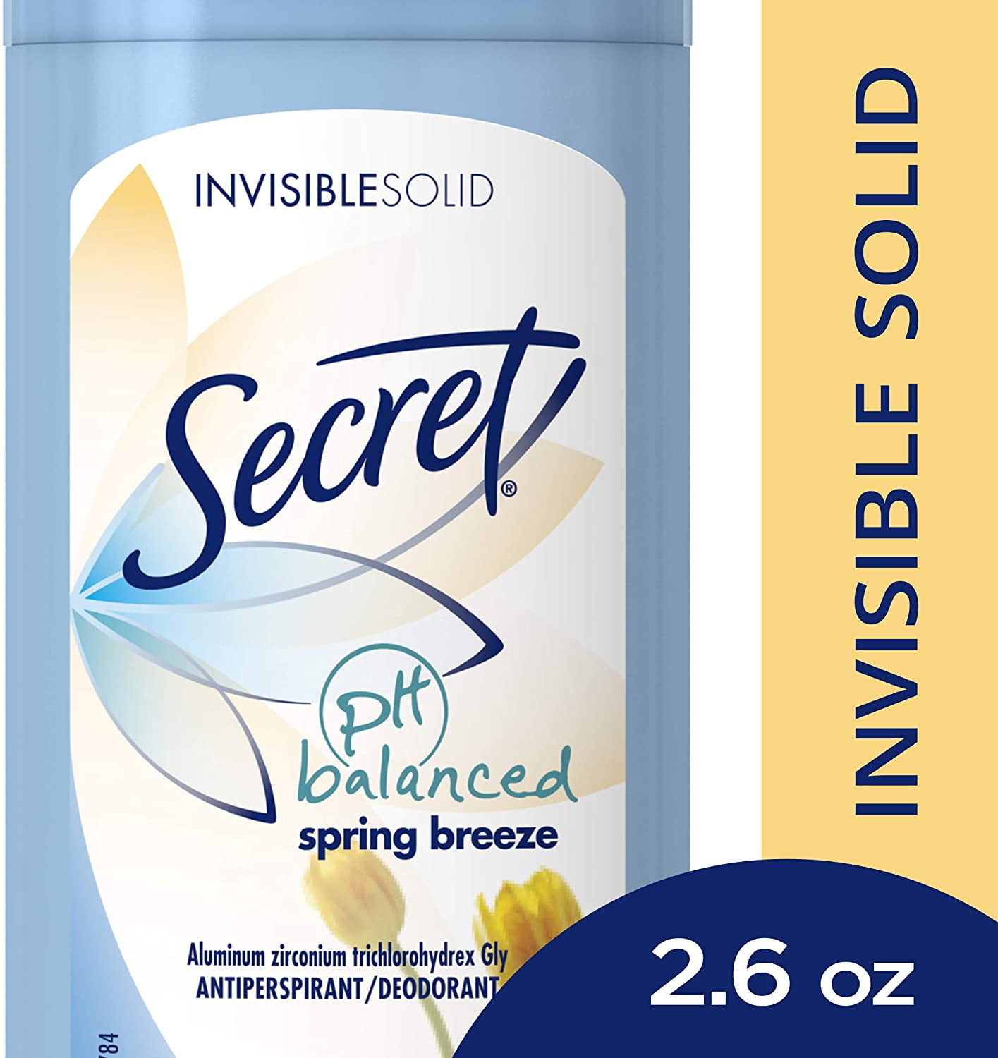 Secret Anti-Perspirant Deodorant Invisible Solid Spring Breeze 2.60 oz (Pack of 4)