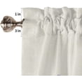 thumbnail image 5 of Kitchen Curtains and Valances Set, Lavender Flower Butterfly Watercolor Vintage Summer Farm Floral Short Rod Pocket 3 Pieces Window Curtain Set for Bedroom, Bathroom, 36 Inch Long, 5 of 5