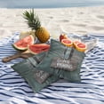 thumbnail image 6 of 2 Pack Outdoor Waterproof Throw Pillow Covers,Vintage Farmhouse Green Board Decorative Square Patio Pillowcases for Chair Couch Sofa 16x16in, 6 of 9