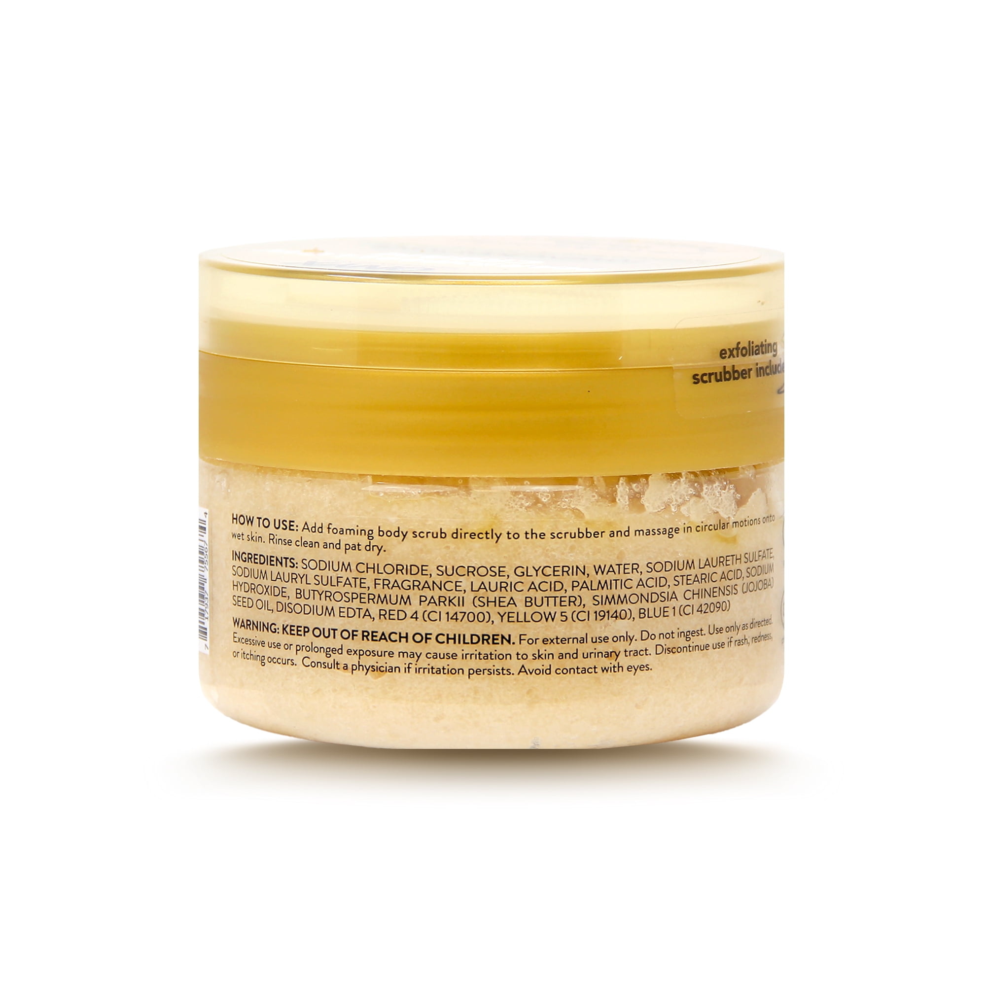 ONYX Professional Foaming Body Scrub with Scrubber, Marshmallow Cream, 12 oz