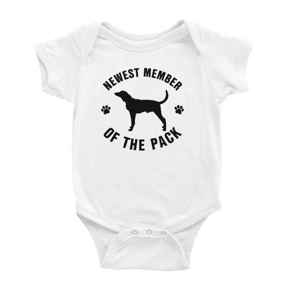 Newest Member of The Pack American Leopard Hound Dog Cute Baby Bodysuit Boy Girl Baby Clothes