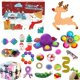 thumbnail image 1 of Calendario de Adviento de Navidad para niños, juguetes de Papá Noel, caja de regalo para aliviar el estrés, burbujas de empuje, 2024, 1 of 4