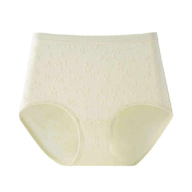 Everyday Comfort Women's Panties With High Waist Design And Knit Triangle Detailing For All Seasons