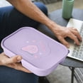 thumbnail image 3 of TIMIFIS Portable Lunch Fruit Bento Box Plastic Compartmentalized Lunch Box for Students and Office Workers Portable Microwave Heating Lunch Box Meal Prep Containers Kitchen Gadgets, 3 of 3