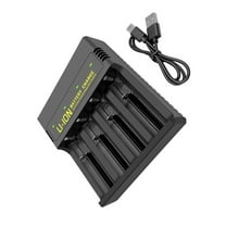 USB C Input 18650 Battery Charger for 18650/26650 21700/16340 14500/18500 Lithium Batteries Fast Charging Charging Dock