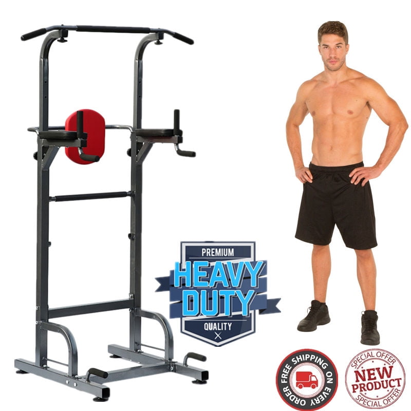 pull up dip station,Heavy Duty Dip Station Power Tower Pull Push Chin Up Bar Home Gym Fitness Core by willingboy