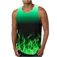 thumbnail image 2 of 3d Flame Tank Top Men,Summer Sportstank Tops for Men,Cool Gradient Flame Design Graphic Round Neck Sleeveless Shirts,Casual Mens Gym Athletic Fitness Running Workout Tank Tops, 2 of 5