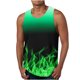 thumbnail image 1 of Hombres Casual Gradación Impresión Suéter Cuello Redondo Tanque Deportivo, 1 of 4