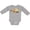 AC-Heather Grey, variant on Cute Sloth, Baby Sloth, Lazy Sloth, Sleeping Sloth Boys or Girls Long Sleeve Baby Bodysuit