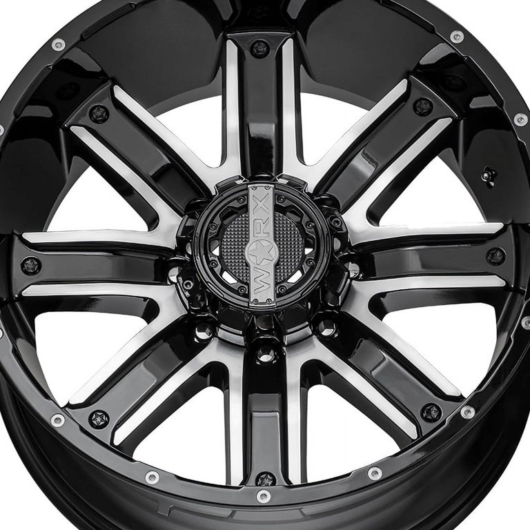 WORX 813u destroyer 18x9 18et 106.10mm gloss black with diamond