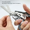 thumbnail image 2 of Ciseaux d'Urgence Multifonctions Portables Multi-Outils Pliants Outil de Survie Extérieur Marteau de Sécurité Ciseaux Noirs, 2 of 8