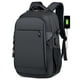 thumbnail image 1 of Mochila para portátil para hombre Mochila delgada con puerto de carga Mochilas de viaje/trabajo/negocios resistentes al agua (negro), 1 of 5
