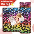 thumbnail image 4 of Colorful and Black Of Leopard Print Toddler Nap Mats for Kids Preschool,Sleeping Mat Bag or Kids,Toddler Sleeping Bag,Toddler Nap Mat or Daycare, 4 of 6