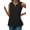 Black, variant on Women'S Eyelet Embroidered Sleeveless Blouse V Neck Casual Summer Shirt Tops White L