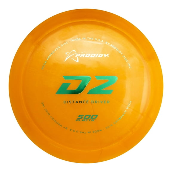 Prodigy Disc 500 D2 | Overstable Disc Golf Distance Driver | Comfortable Grip | Good in all Conditions | Colors May Vary (170-174g)