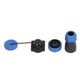 thumbnail image 1 of Conector de enchufe a prueba de agua 380V 45A IP68 Conector de alimentación de aviación sin soldadura a prueba de agua 7 pines, diámetro de contacto 2,8 mm / 0,11 pulgadas, 1 of 9