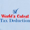 thumbnail image 2 of CafePress - Cutest Tax Deduction Infant Bodysuit - Baby Light Bodysuit, Size Newborn - 24 Months, 2 of 4