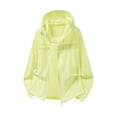 thumbnail image 5 of Men's Sun Protection Jacket Ice Silk Hoodie, Lightweight Nylon Spandex Zip Up Cardigan, Long Sleeve Cooling UPF 50+ Swim Shirt, Quick Dry Outdoor Fishing Hiking Beach | Zenithor,Green XL, 5 of 9