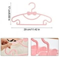 thumbnail image 4 of Perchas de plástico para niños Laklulu, perchas antideslizantes para ropa de bebé, juego de perchas para ropa de bebé, para armario, alacena, ropa (rosa, 20 piezas), 4 of 8
