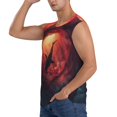 thumbnail image 3 of Fotbe Men's Shark Underwater Vortex Print Men's Sleeveless Muscle Tank Tops Casual T-Shirts for Gym Workout Beach-X-Large, 3 of 8