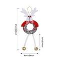 thumbnail image 3 of CREATITOY Christmas Ribbon Decoration (78.74 Inches) Round Old Man Snowman Bells Hanging Ornaments for Christmas Tree Xmas Family Party Decorations, 3 of 6
