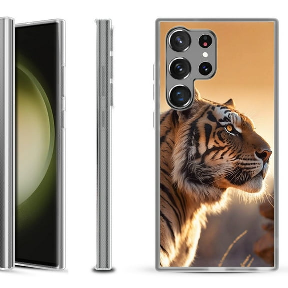 Slim-Fit Fashion Phone Case for Samsung Galaxy S23 Ultra, by OneToughShield ® - Tiger
