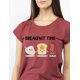 thumbnail image 3 of Playera con impresión "Breakfast Time" AMAD Casual para mujer Talla L, 3 of 5