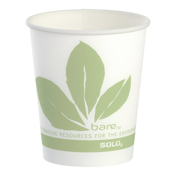 Bare Eco-Forward Disposable Drinking Cup Multi-color Wax Coated Paper 5 oz. 3000 Ct R53BB-JD110