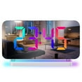 thumbnail image 4 of jifeng Réveil Numérique Chambre à Intensité Réglable, Lumière Ambiante Colorée, Horloge de Bureau Électronique Affichage Miroir LED pour Salon Bureau Blanc, 4 of 9