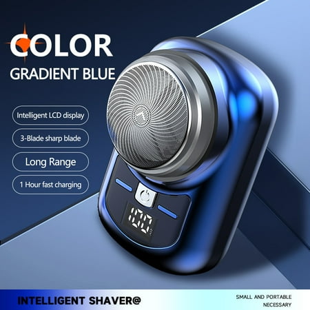 

shyuyusa USB Rechargeable Electric Shaver Mini Portable Face Shavers Wet & Dry Small Size Machine Shaving For Men Wet and Dry Shaving Waterproof Electric Razor for Travel Gift for Boyfriend