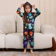 thumbnail image 5 of Hotiary Family Matching Halloween Onesie Pajamas, Funny Vacation Pumpkin Print One Piece Pjs, Hooded Holiday Jammies Sleepwear Nightwear Loungewear for 3M-2XL, 5 of 8