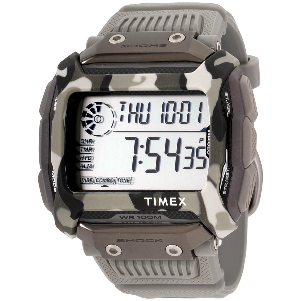 Timex - Timex Command Shock Black Digital Dial Plastic Strap Men's Watch TW5M18300 - Walmart.com