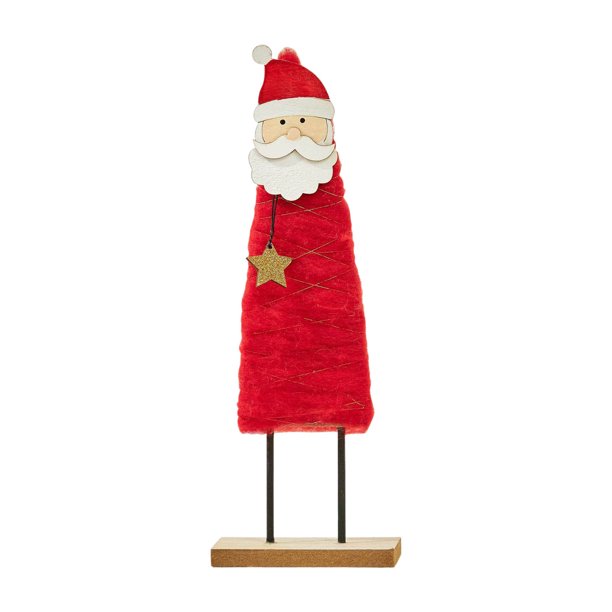 Decoración Navideña Árbol de Navidad de Papá Noel Adorno de Lana onlyliua