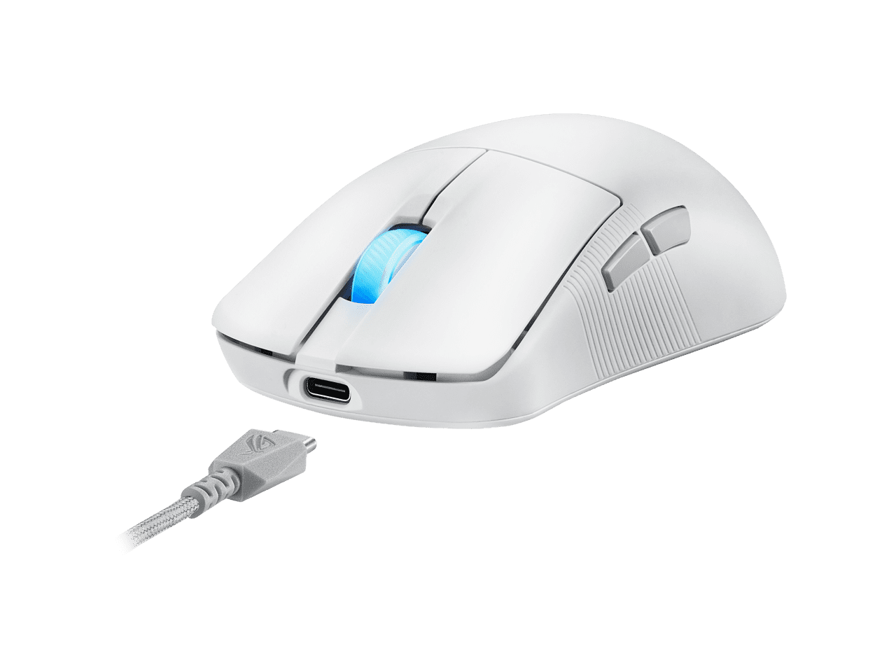 ASUS ROG Harpe Ace Mini Wireless Gaming Mouse - 49g Lightweight, AimPoint Pro 42K Optical Sensor, Optical Micro Switches, ROG Polling Rate Booster, Esports & FPS Gaming Ready - White