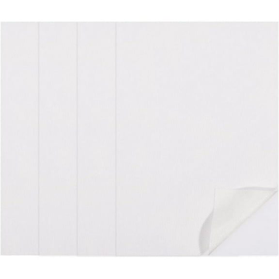 16.5"x12" Water Soluble Stabilizer Embroidery Fabric Paper 4Pcs Dissoluble Printable Self Adhesive Wash Away A3 Stick and Stitch Pattern for Print Draw Hand Machine Embroidery Sewing White DIY