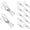 White, variant on ZOURIH Laundry Clothes Pins Clips 30 Pack,Stainless Steel Heavy Duty Laundry Peg Metal Clip Clothespins for Hanging,Outdoor Clothesline,Snack Bags,towel,Pictures,office,White