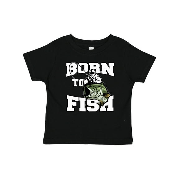 Inktastic Born to Fish Boys or Girls Baby T-Shirt