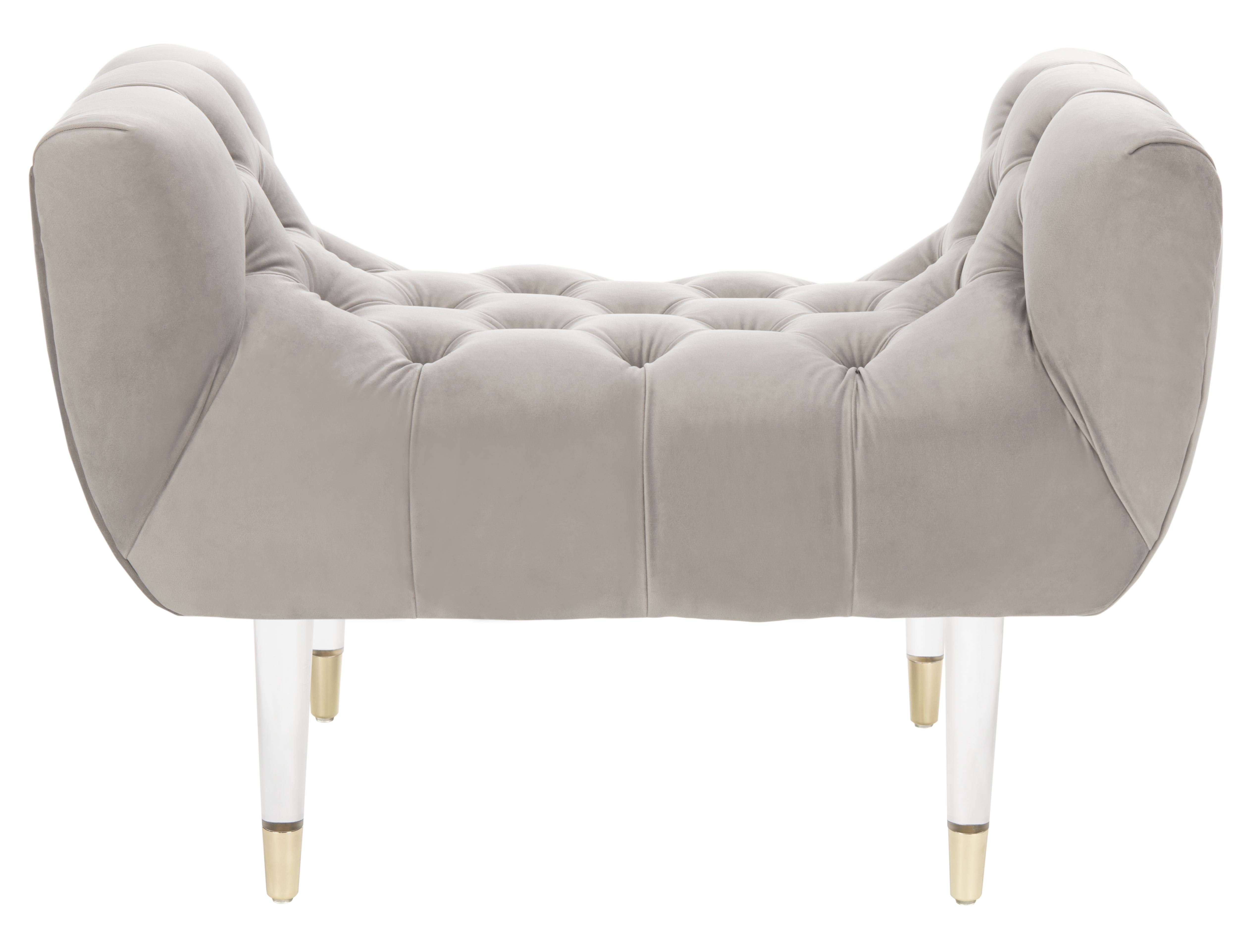 Safavieh Couture Eugenie Tufted Velvet Bench - Thumbnail 2