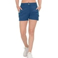 thumbnail image 3 of Little Donkey Andy Women's Lightweight Stretch Quick Dry Shorts for Running Hiking Golf Deep Blue S, 3 of 8
