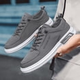 thumbnail image 5 of Men'S Lightweight Breathable Canvas Sneakers - Korean Fashion Casual Shoes with Elastic Closure, Durable Rubber Sole & EVA Cushioning for Sports & Casual Attire, All-Season Comfort, 5 of 5