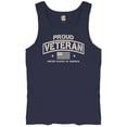 thumbnail image 5 of Proud Veteran Tank Top Veteran's Day Military Honor US Flag Army Air Force RED Friday American Patriot Men's Top, 5 of 7