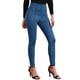 thumbnail image 4 of Pantalones ajustados de ante sintético para mujer FAB CURVES, de cintura alta, elásticos, color azul oscuro, 4 of 6