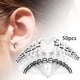 thumbnail image 2 of Kit de 50 piezas para dilatación de orejas, expansor de orejas, kit para dilatación de orejas Claro, 2 of 7