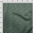thumbnail image 3 of oneOone Cotton Poplin Green Fabric Floral Dress Material Fabric Print Fabric By The Yard 56 Inch Wide, 3 of 5