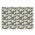 thumbnail image 1 of Jungle Cutting Board, Retro Style Island Nature Pattern with Leaves Bird of Paradise Flowers, Decorative Tempered Glass Cutting and Serving Board, Large Size, Army Green Coral Ivory, by Ambesonne, 1 of 1